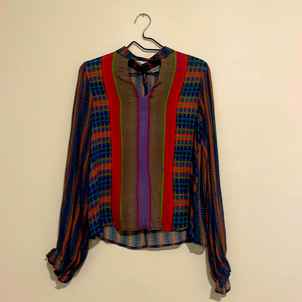 Anthropologie Conditions Apply Silk Blouse